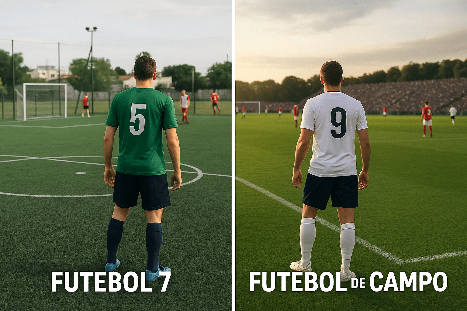 Diferenças entre Futebol 7 e Futebol de Campo