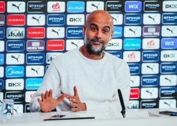 Guardiola. Foto: Divulgação / Manchester City