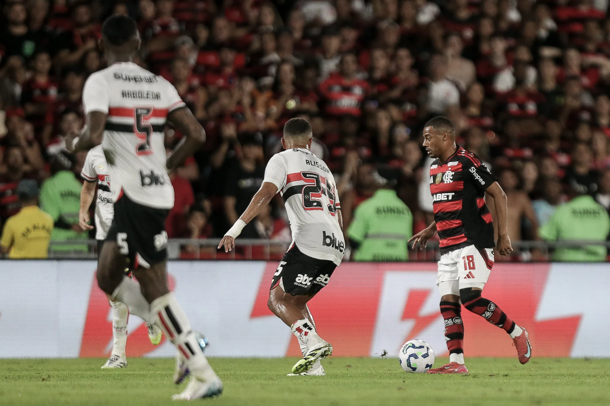 Flamengo x São Paulo. Foto: Gilvan de Souza/Flamengo