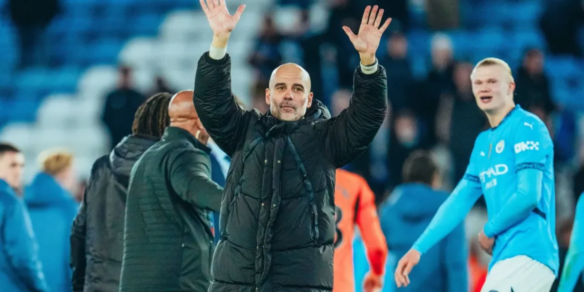 Guardiola. Foto: Reprodução/X @ManCity