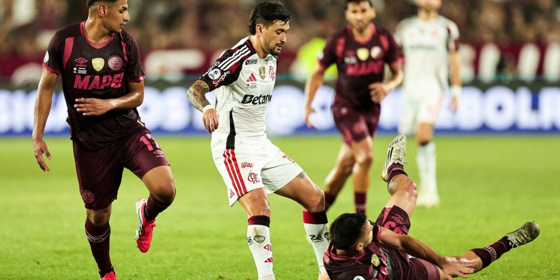 Lanus x Flamengo. Foto: Gilvan de Souza/Flamengo