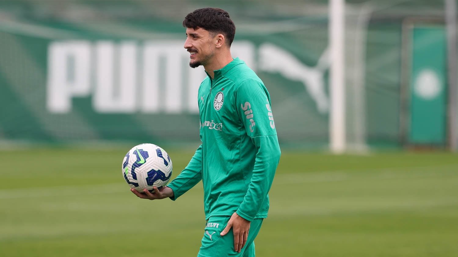 Piquerez, lateral do Palmeiras. Foto: Cesar Greco/Palmeiras