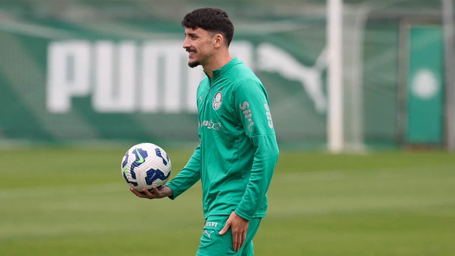 Piquerez, lateral do Palmeiras. Foto: Cesar Greco/Palmeiras