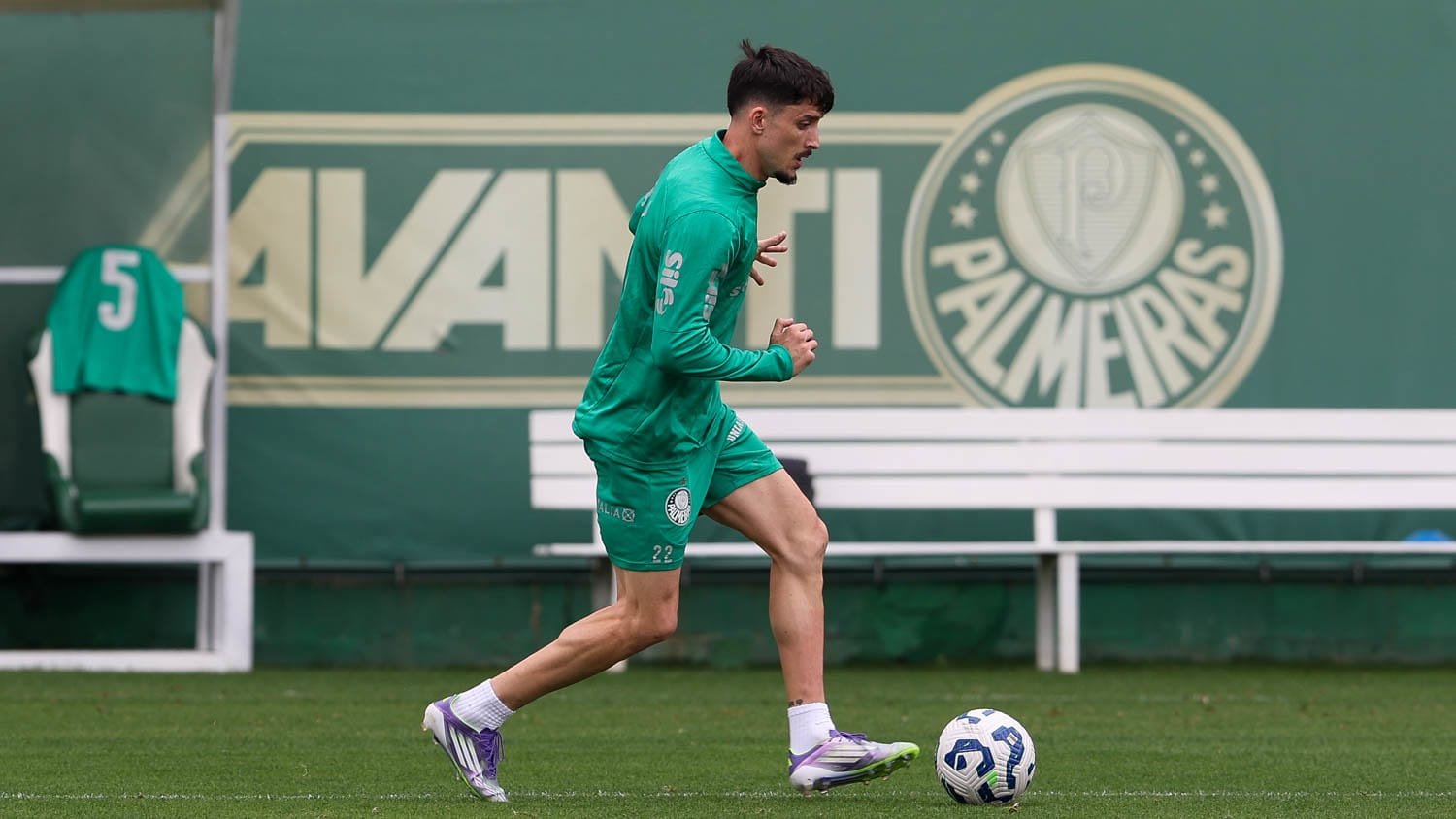 Piquerez, lateral do Palmeiras. Foto: Cesar Greco/Palmeiras