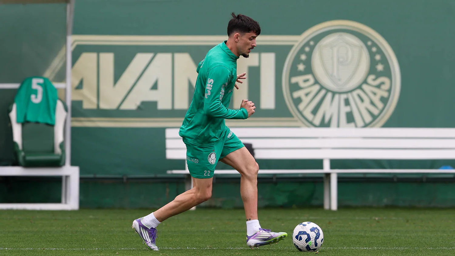 Piquerez, lateral do Palmeiras. Foto: Cesar Greco/Palmeiras