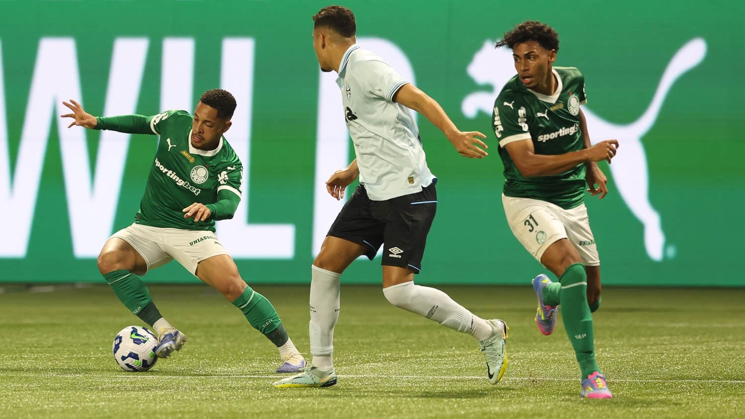 Palmeiras x Grêmio, pelo Brasileirão. Foto: Cesar Greco