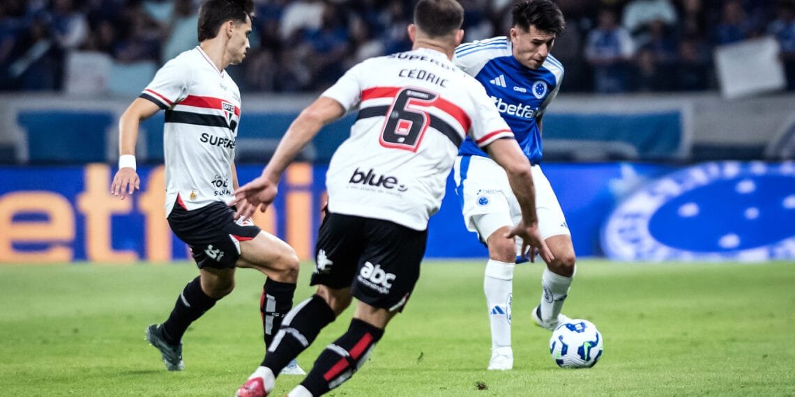 Cruzeiro x São Paulo, no Mineirão. Foto: Gustavo Aleixo/Cruzeiro
