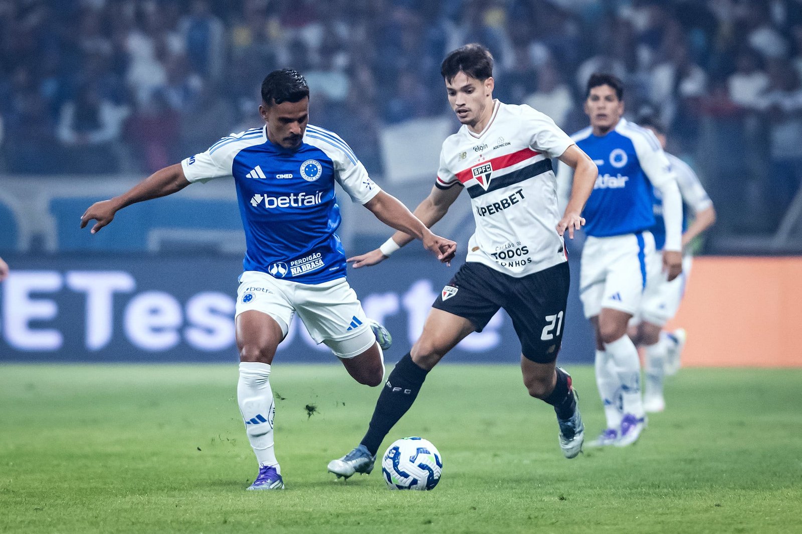 São Paulo x Cruzeiro, no Mineirão. Foto: Gustavo Aleixo/Cruzeiro